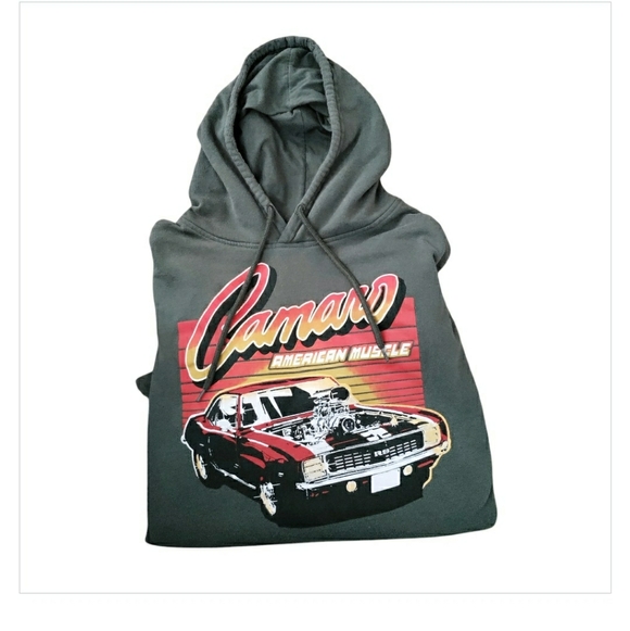 GM Chevy Camaro Muscle Car Graphic Pullover Hoodie Sweatshirt - Picture 2 of 4